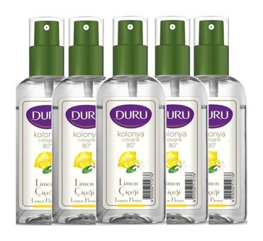 Duru 80 Derece Limon Çiçeği Sprey Kolonya 5x50 ml