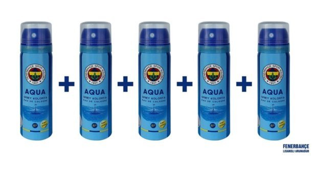 Fenerbahçe Aqua Sprey Kolonya 5x50 ml