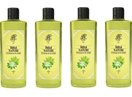 Rebul Nature İtalyan Çiçeği Cam Şişe Kolonya 4x270 ml