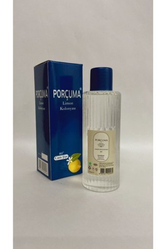 Porçuma Kozmetik Limon Cam Şişe Kolonya 160 ml