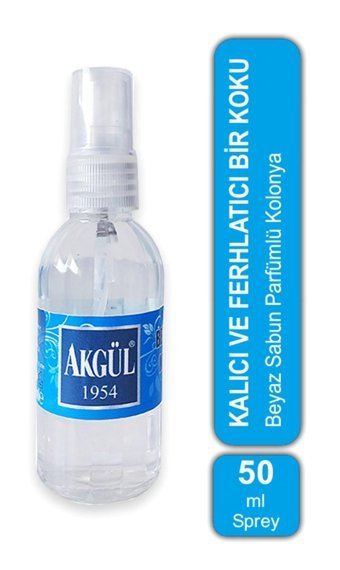 Akgül Beyaz Sabun Sprey Kolonya 50 ml