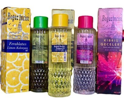 Boğaz İncisi Kıbrıs Geceleri Limon Kolonya 400 ml