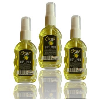 Ceran 80 Derece Limon Sprey Kolonya 3x50 ml