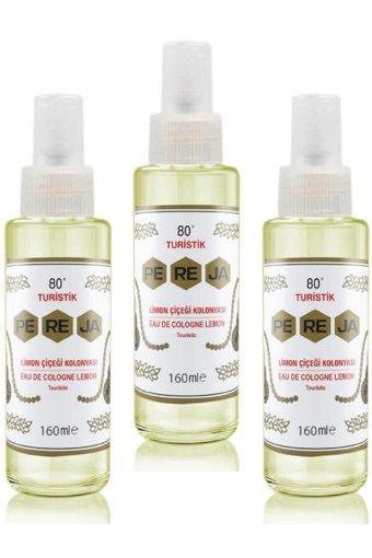 Pereja 80 Derece Limon Çiçeği Sprey Kolonya 3x150 ml