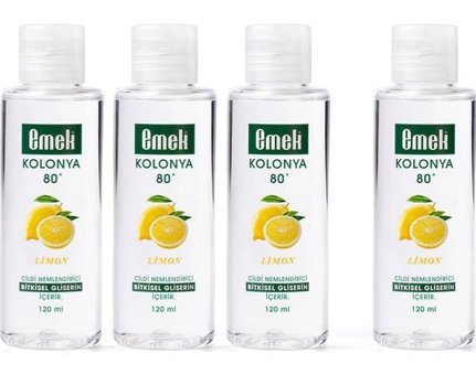 Emek Gliserinli Limon Kolonya 4x120 ml