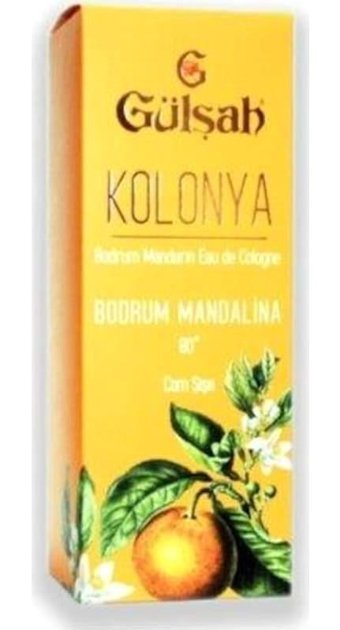 Gülşah 80 Derece Mandalina Cam Şişe Kolonya 250 ml