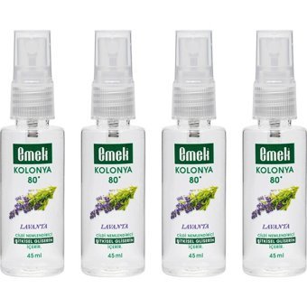 Emek Gliserinli Lavanta Sprey Kolonya 4x45 ml