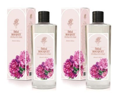 Rebul Bouquet Şakayık Cam Şişe Kolonya 2x270 ml