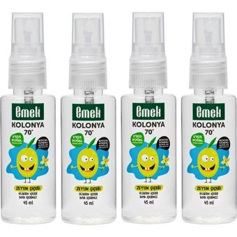 Emek Gliserinli Zeytin Çiçeği Sprey Kolonya 4x45 ml