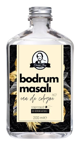 Özcan Bey Bodrum Masalı Şakayık Cam Şişe Kolonya 200 ml