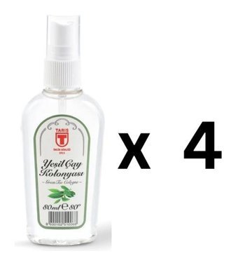 Tariş Yeşil Çay Sprey Kolonya 4x80 ml