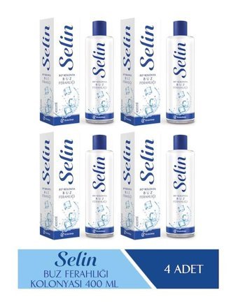 Selin Buz Ferahlığı Parfümlü Kolonya 4x400 ml