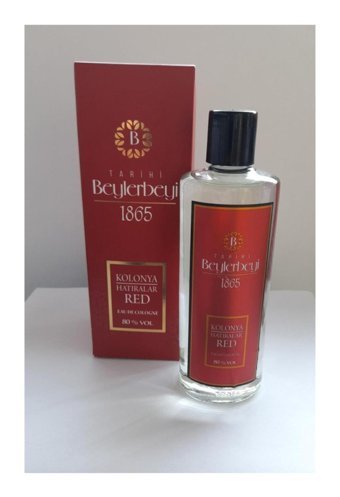 Yabangülü Hatıralar Kırmızı Cam Şişe Kolonya 250 ml