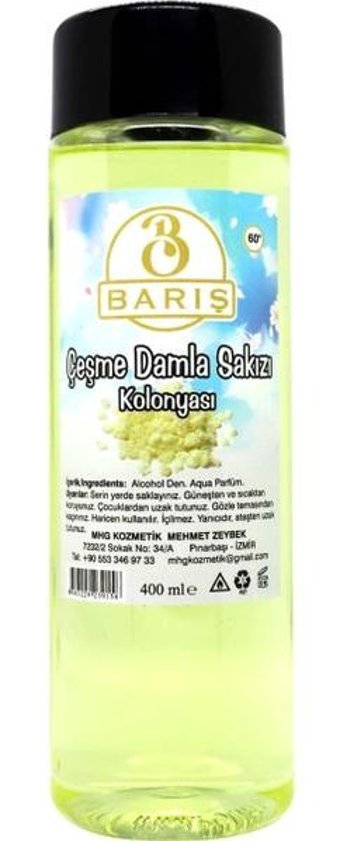 Barış Damla Sakızı Kolonya 400 ml