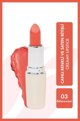Farmasi Creamy Bittersweet 3 Parlak Krem Stick Ruj