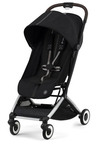 Cybex Orfeo 2024 Çift Yönlü Katlanır 360 Derece Dönebilen Tam Yatar Kabin Tipi Bebek Arabası Moon Black