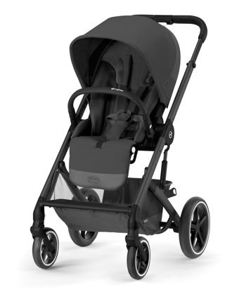 Cybex Balios S Lux Çift Yönlü Katlanır 360 Derece Dönebilen Tam Yatar Bebek Arabası Moon Black