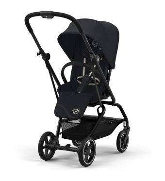 Cybex Eezy S Twist +2 Çift Yönlü Katlanır 360 Derece Dönebilen Tam Yatar Kabin Tipi Bebek Arabası Magic Black