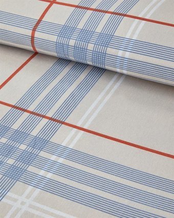 English Home Natural Plaid Pamuk-Polyester 160x220 cm Çarşaflı Geometrik Tek Kişilik Nevresim Takımı Bej