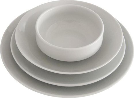 Güral Porselen New Bone 24 Parça 6 Kişilik Porselen Yuvarlak Yemek Takımı