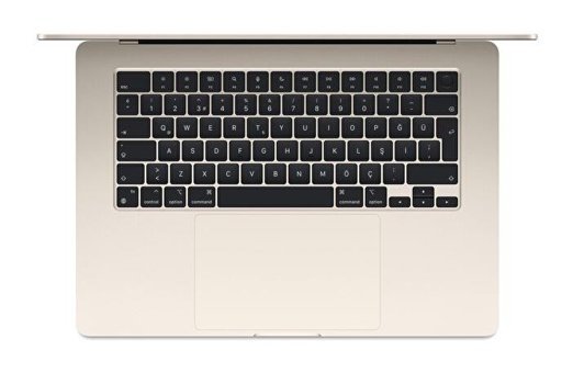 Apple Macbook Air M3 Çip MRYT3TU/A 8CPU 10GPU Çekirdekli 8 GB Ram 512 GB SSD 15.3 inç QHD+ macOS Sonoma Ultrabook Laptop Yıldız Işığı