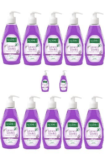 Komili Lavanta Alkolsüz Parabensiz Sıvı Sabun 12'li 400 ml