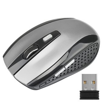 Auklopvzz Makrolu Kablosuz Gri Optik Mouse