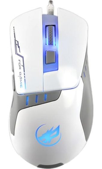 Jingyi Makrolu Kablolu Beyaz Optik Gaming Mouse
