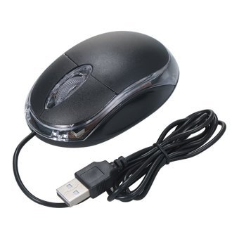 Generic Ergonomik Kablolu Siyah Optik Mouse
