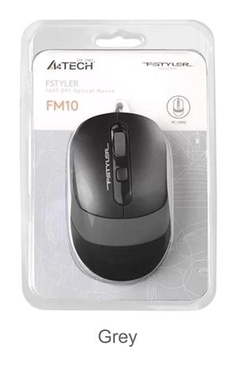 A4 Tech Fstyler FM10 Kablolu Gri Optik Mouse