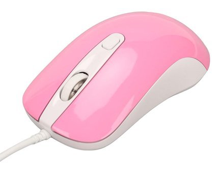 Gowenic Ergonomik Kablolu Pembe Optik Mouse