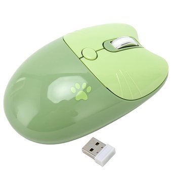 Bewinner Ergonomik Kablosuz Yeşil Optik Mouse