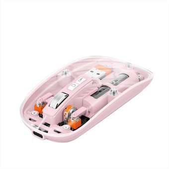 Generic SN7032 7 Sessiz Makrolu Kablosuz Pembe Optik Mouse