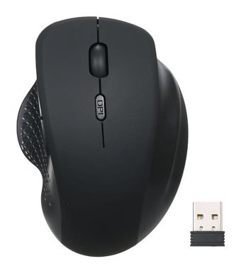Hallow 2.4 Wireless Ergonomik Dikey Makrolu Kablosuz Siyah Optik Mouse