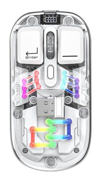 Tfixol RGB Kablosuz Beyaz Optik Mouse