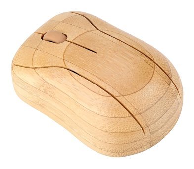 Akozon Sessiz Kablosuz Ahşap Optik Mouse