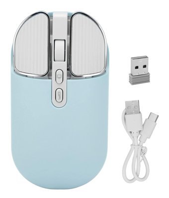 Gowenic T600 Sessiz Makrolu Kablosuz Mavi Optik Mouse