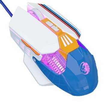 Sxhlseller M8S 8 RGB Makrolu Kablolu Beyaz Optik Gaming Mouse