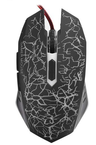 Goshyda Halka RGB Makrolu Kablolu Siyah Optik Gaming Mouse