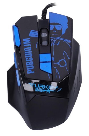 Ashata Programlanabilir RGB Ergonomik Makrolu Kablolu Mavi Optik Gaming Mouse