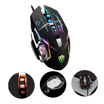 Uonlytech X3 RGB Makrolu Kablolu Siyah Optik Gaming Mouse