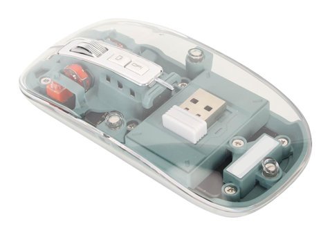 Ashata SN7032 7 Makrolu Kablosuz Şeffaf-Yeşil Optik Mouse