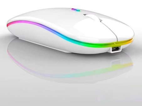 Forzacase FC750B RGB Kablosuz Beyaz Optik Mouse