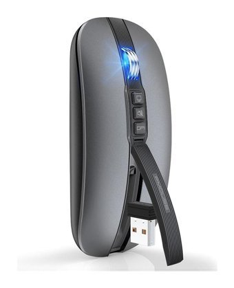 Hallow M113 Makrolu Kablosuz Gri Optik Mouse