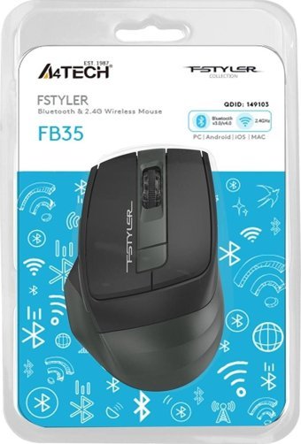 A4 Tech Nano FB35 Makrolu Kablosuz Yeşil Optik Mouse