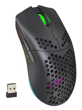 Ciadaz T66 RGB Ergonomik Makrolu Kablosuz Siyah Optik Gaming Mouse