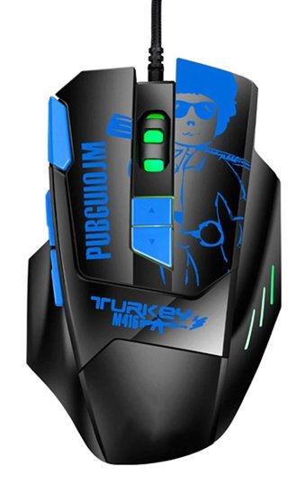 Ciciglow RGB Makrolu Kablolu Mavi Optik Gaming Mouse