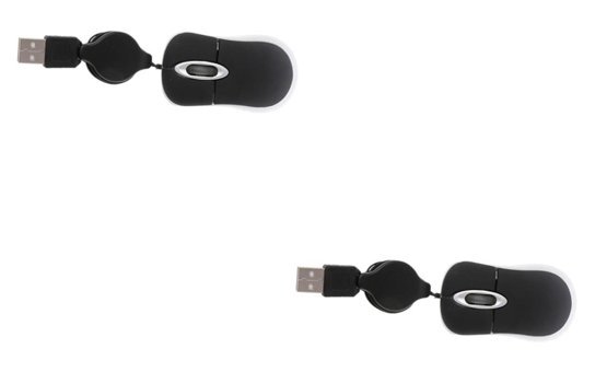 Hemobllo Kablolu Siyah Optik 2 Adet Mouse