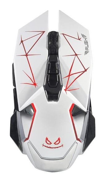 Rush M8S 8 RGB Makrolu Kablosuz Beyaz Optik Gaming Mouse