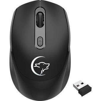 Jingyi G839 RGB Ergonomik Kablosuz Siyah Optik Mouse
